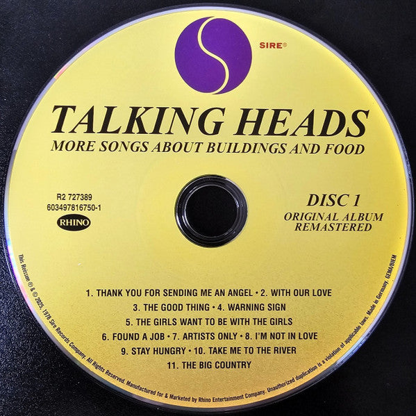 More Songs About Buildings And Food - Talking Heads