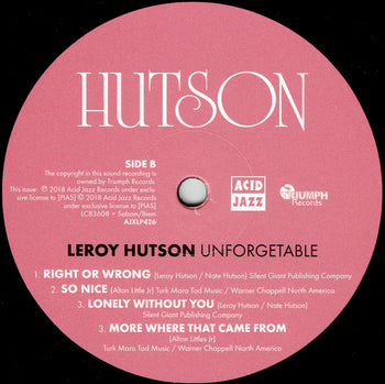 Unforgettable - Hutson, Leroy
