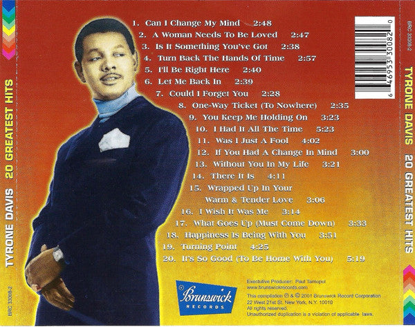 20 Greatest Hits - Davis, Tyrone