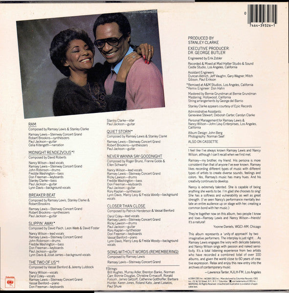 The Two Of Us - Lewis, Ramsey
