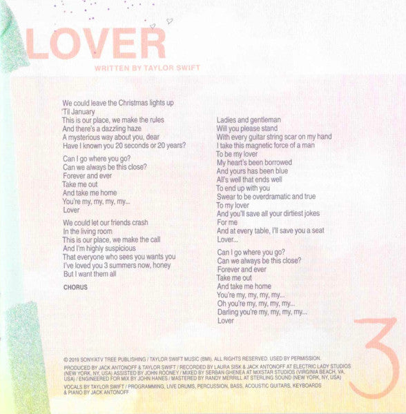 Lover - Taylor Swift