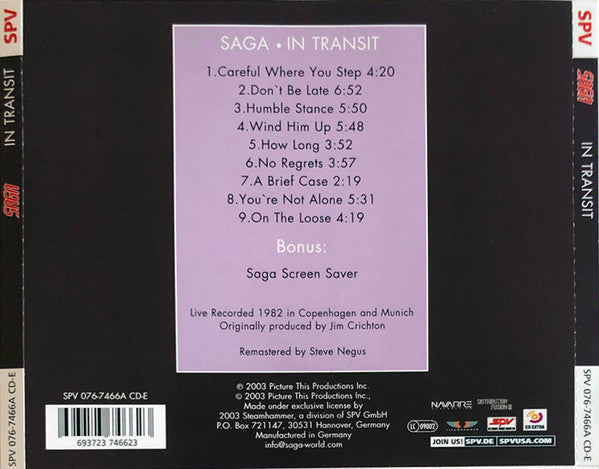 In Transit - Saga