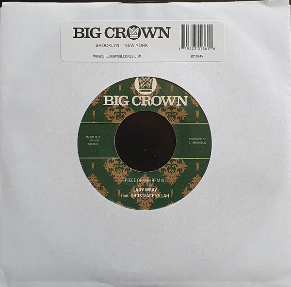 Piece Of Me (Feat. Ghostface Killah) B/W Joy & Pai - Lady Wray & Pete Rock