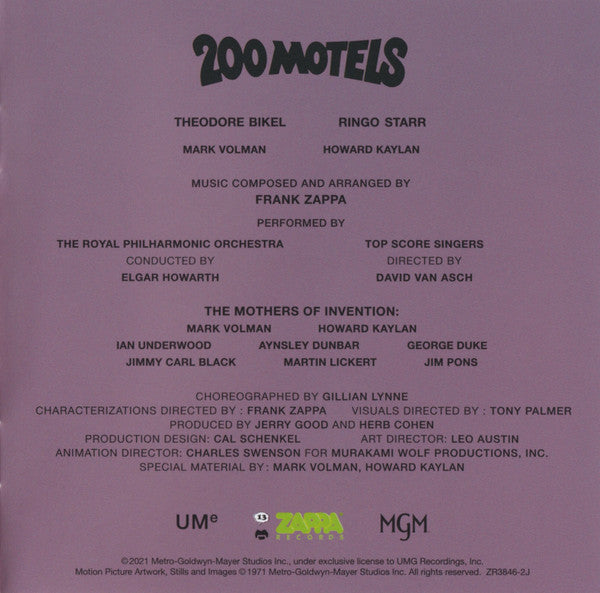 200 Motels (Original Motion Picture Soundtrack) - Zappa, Frank