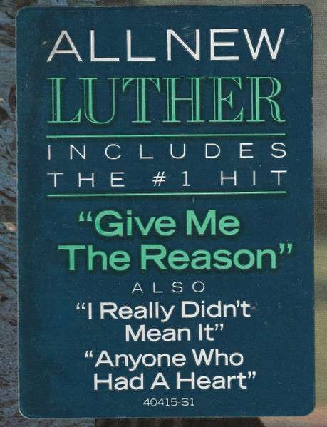 Give Me The Reason - Vandross, Luther