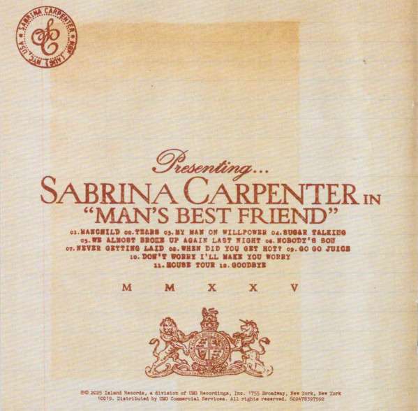 Man's Best Friend - Carpenter, Sabrina