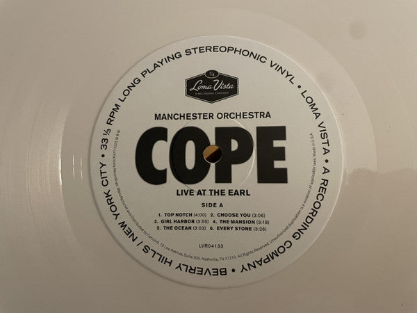 Cope - Live At The Earl - Manchester Orchestra