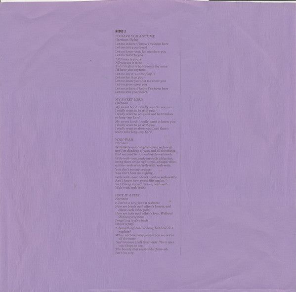 All Things Must Pass - Harrison, George
