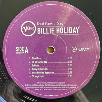 Great Women Of Song: Billie Holiday - Billie Holiday [LP]