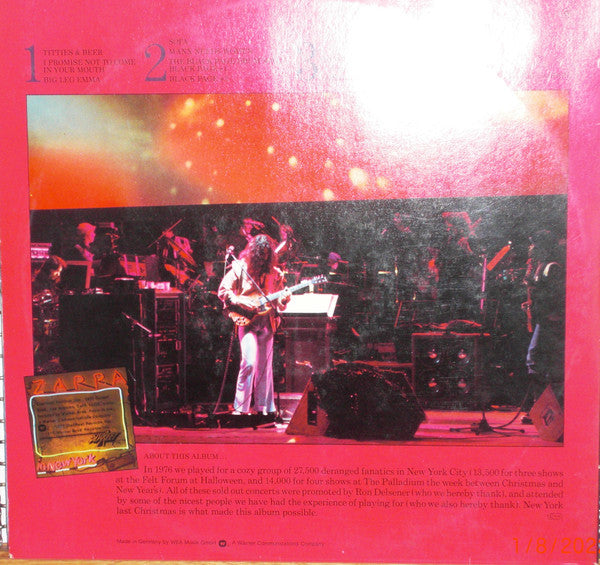 Zappa In New York - Zappa, Frank
