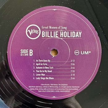Great Women Of Song: Billie Holiday - Billie Holiday [LP]