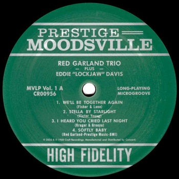 Moodsville, Volume 1 - Moodsville Acoustic Sounds Series [180g Back - Stoughton tip-on jacket and OBI] - The Red Garland Trio & Eddie "Lockjaw" Davis
