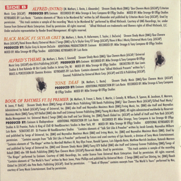 Music To Be Murdered By - Side B (Deluxe Edition)  - Eminem