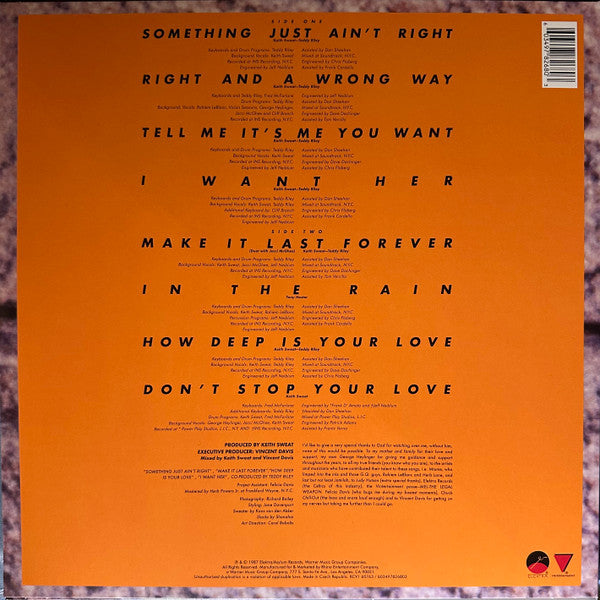 Make It Last Forever - Sweat, Keith