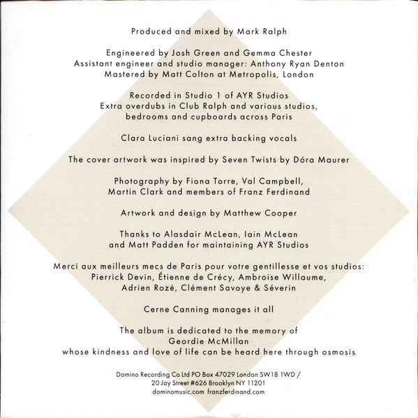 The Human Fear - Franz Ferdinand
