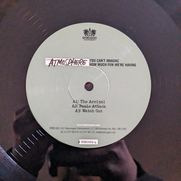 You Can'T Imagine How Much Fun We'Re Having - Atmosphere