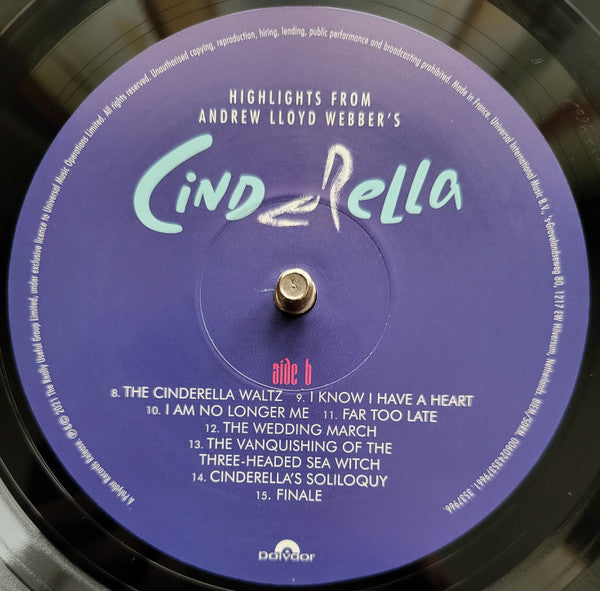 Highlights From Andrew Lloyd Webber's Cinderella: - Webber, Andrew Lloyd