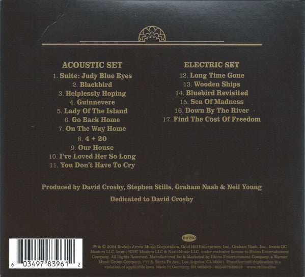 Live At Fillmore East, 1969 - Crosby Stills Nash & Young
