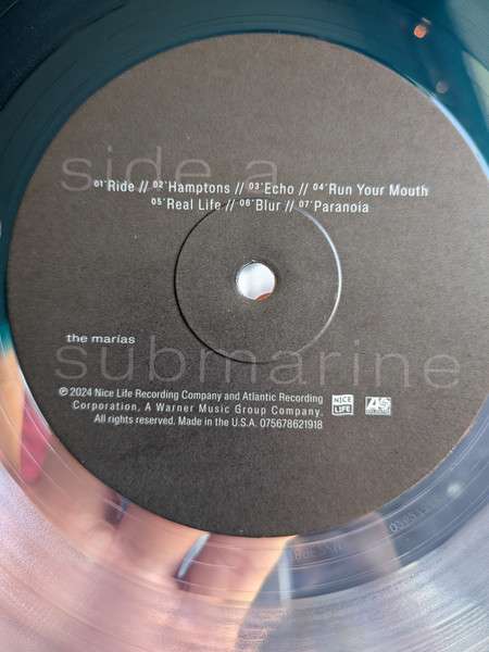 Submarine [RSD Essential - Half Clear/Half Sea Blue] - The Marias