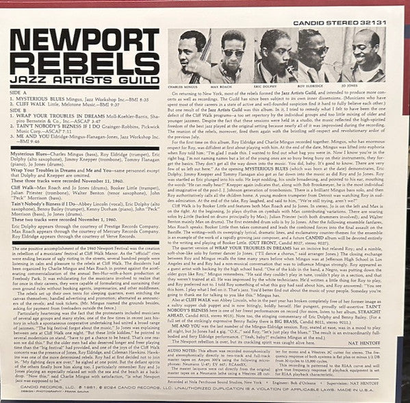 Newport Rebels / Jazz Artists Guild - Mingus, Charles