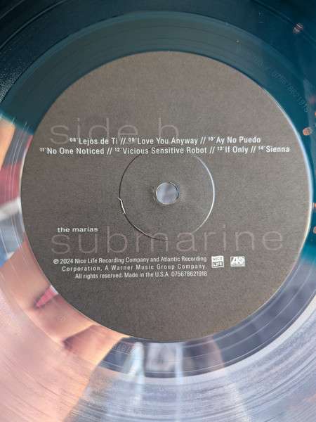 Submarine [RSD Essential - Half Clear/Half Sea Blue] - The Marias