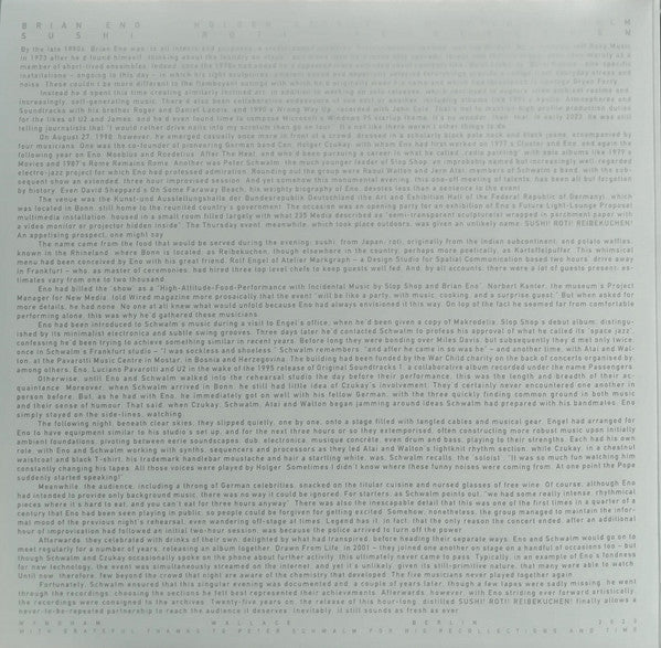 Sushi. Roti. Reibekuchen - Eno, Brian / Czukay, Holger / Schwalm, J.Peter