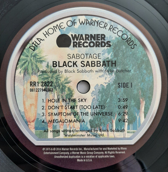 Sabotage [180 Gram Limited Edition Vinyl] - Black Sabbath