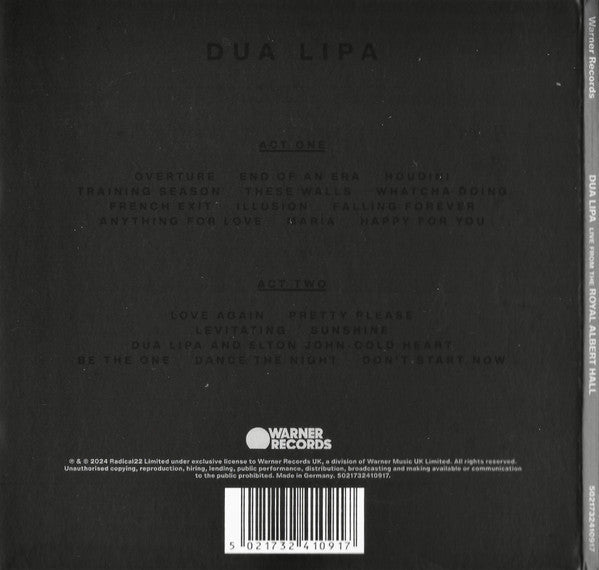 Live From The Royal Albert Hall - Dua Lipa