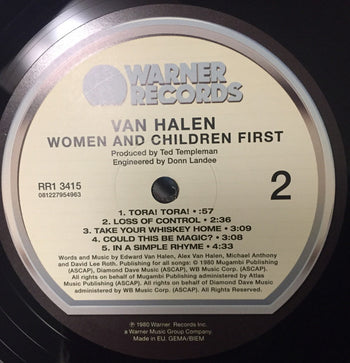 Women And Children First - Van Halen