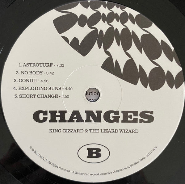 Changes [Limited Edition Recycled Black Wax LP] - King Gizzard & The Lizard Wizard