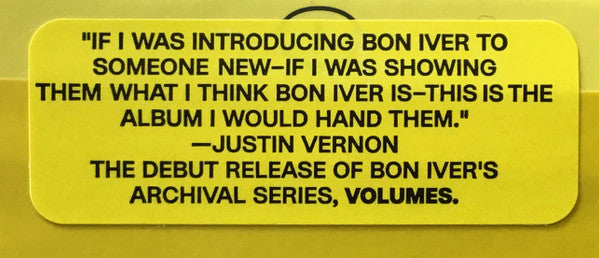 Volumes: One - Selections From Music Concerts 2019 - Bon Iver