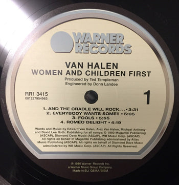 Women And Children First - Van Halen