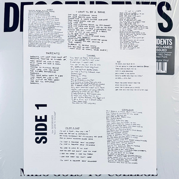 Milo Goes to College - Descendents