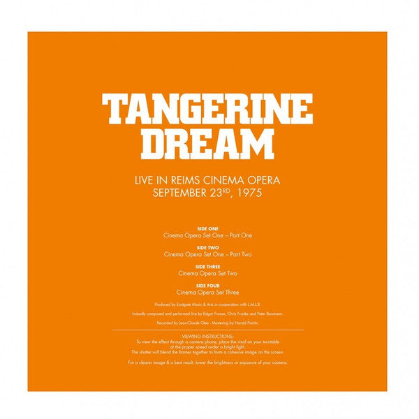 Live At Reims Cinema Opera (September 23rd, 1975) - Tangerine Dream