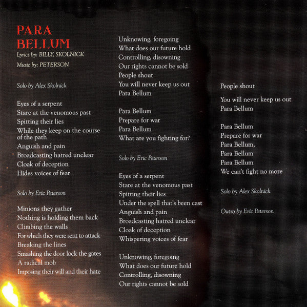 Para Bellum - Testament