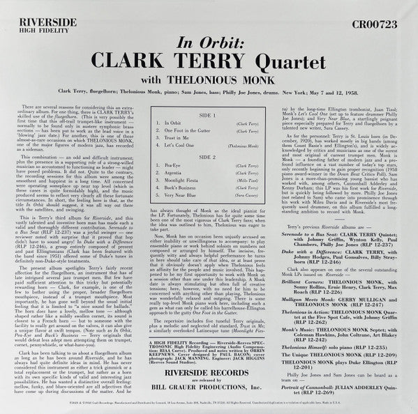 In Orbit (Original Jazz Classics Series) - Terry, Clark / Monk, Thelonious