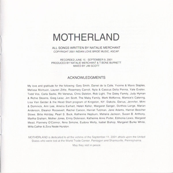 Motherland - Merchant, Natalie