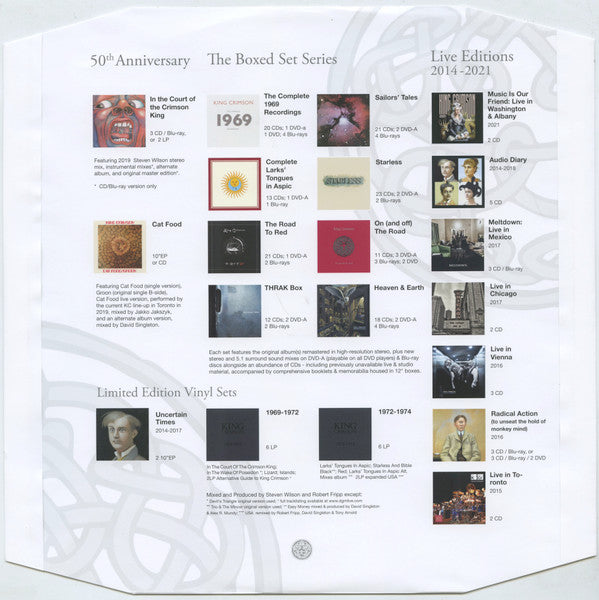 Earthbound - 50th Anniversary Vinyl Edition - King Crimson [LP]