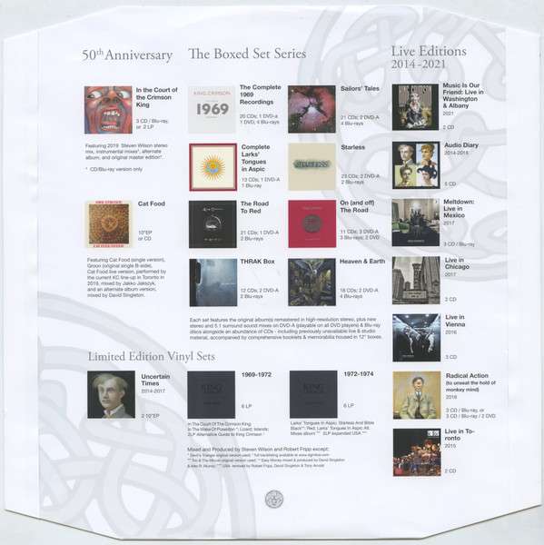 Earthbound - 50th Anniversary Vinyl Edition - King Crimson [LP]
