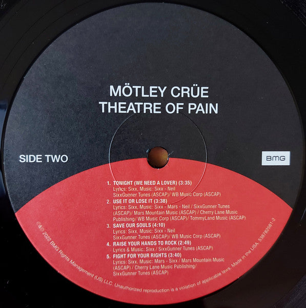 Theatre Of Pain: Remastered [LP] - Motley Crue