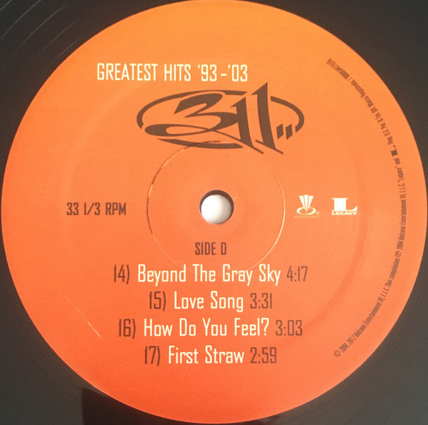 Greatest Hits 93-03 - 311 [LP]