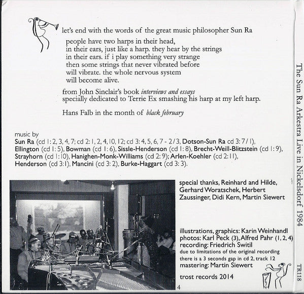 Live In Nickelsdorf 1984 - Sun Ra Arkestra, The