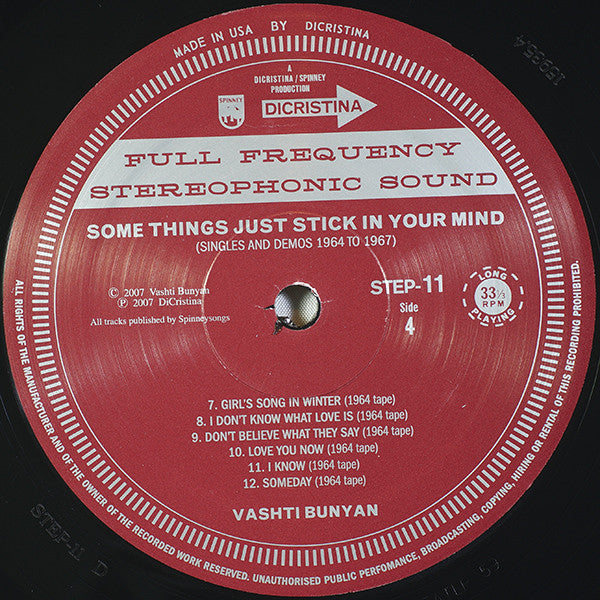 Some Things Just Stick In Your Mind: Singles - Bunyan, Vashti