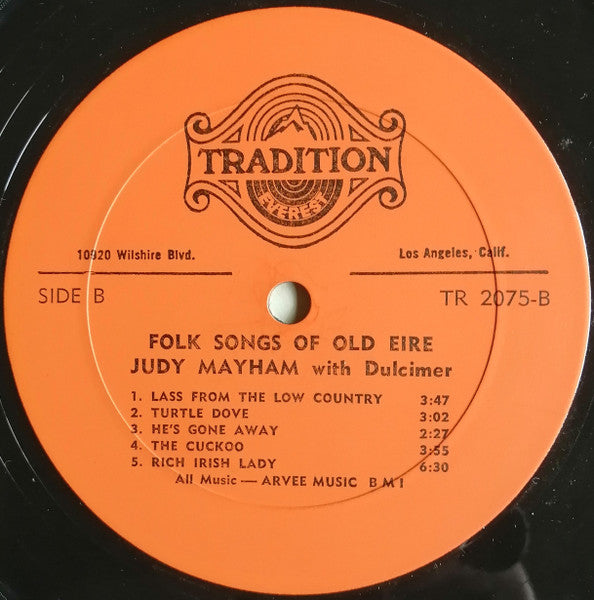 Folk Songs Of Old Eire - Mayhan, Judy