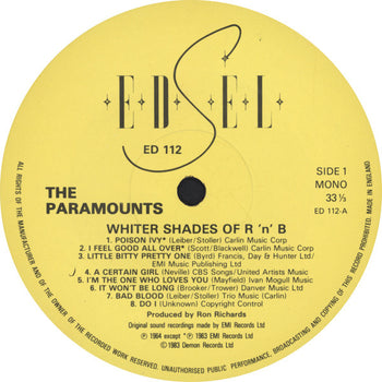 Whiter Shades Of R&B - Paramounts