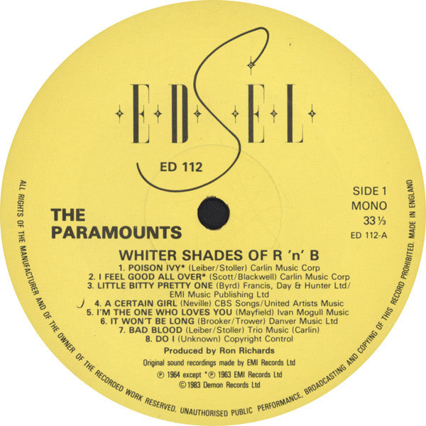 Whiter Shades Of R&B - Paramounts
