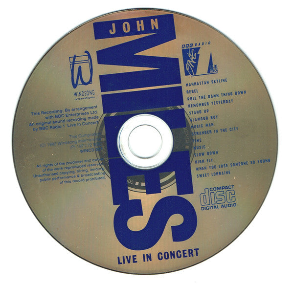 BBC Radio 1 Live In Concert - Miles, John