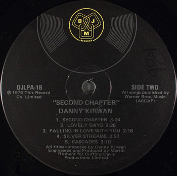 Second Chapter - Kirwan, Danny