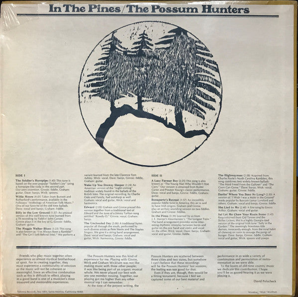 In The Pines - Possum Hunters