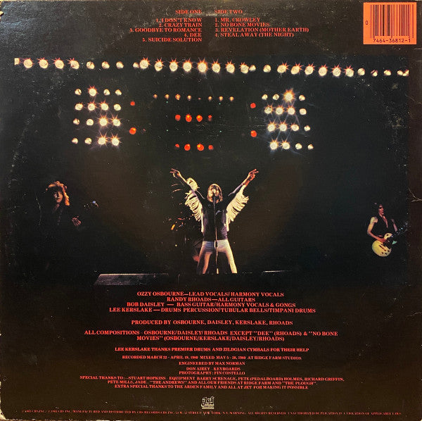 Blizzard Of Ozz - Osbourne, Ozzy
